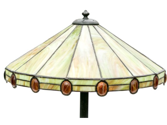Arts And Crafts Leaded Glass Table Lamp, Ca. 1910-20