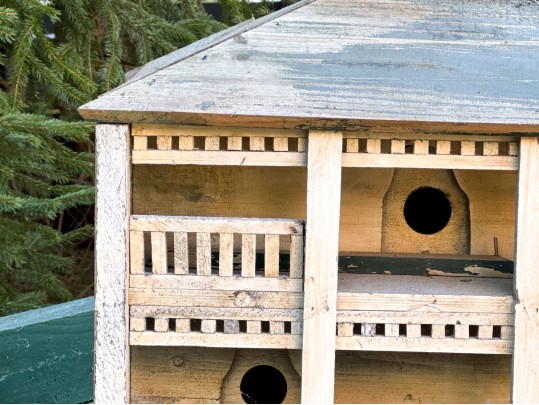 Vintage Hand-Painted Birdhouse