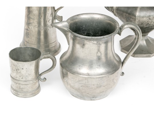 Twenty Pieces Of 19th And 20th C. Pewter