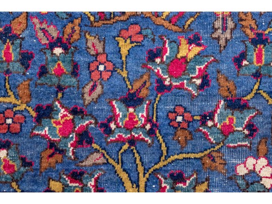 Antique Persian Hand-Knotted Pictorial Wool Carpet, 13'-4 X 9'-9 1/2