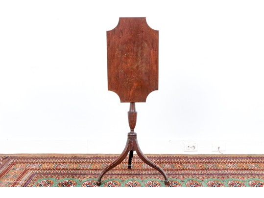 A Fine Federal Mahogany Tilt Top Candlestand Table, Ca. 1790-1810, Probably Boston