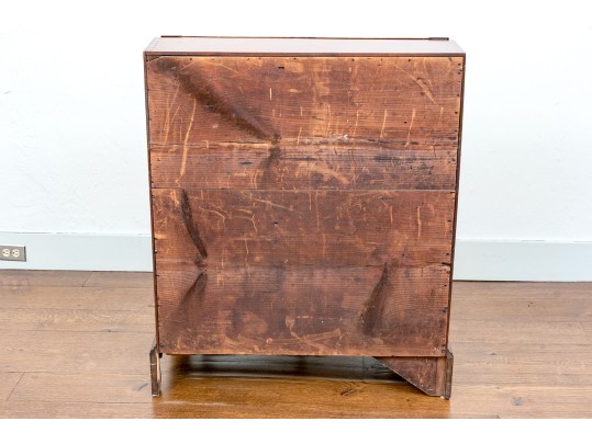 American New England Chippendale Light Mahogany Slant Front Desk, Ca. 1780-1800