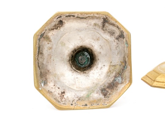 Pair Of 18th Century Brass Candlesticks