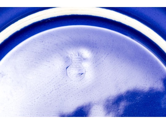 Classic Blue French Faience Service, 56 Pieces