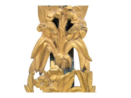 A Great Pair Of 19th Century Gilt Brass Floral Form Garnitures