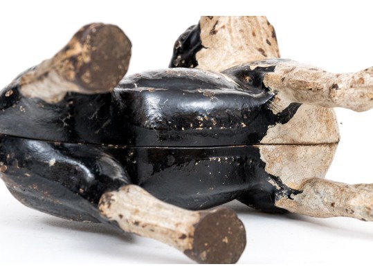 Antique Cast Iron Hand-painted Boston Terrier Doorstop