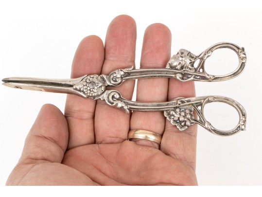 American Sterling Silver Grape Shears, 3.08 Ozt. 