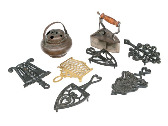 Collection Of Brass And Iron