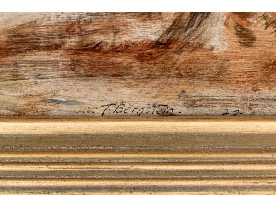 Theresa Bernstein (Polish-American, 1890-2002) Oil On Board, Rural Market With Figures