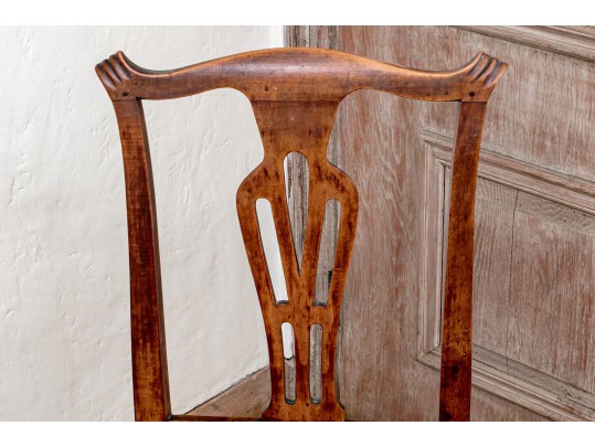 American Chippendale Cherry Side Chair, Probably Connecticut, Ca. 1770-90
