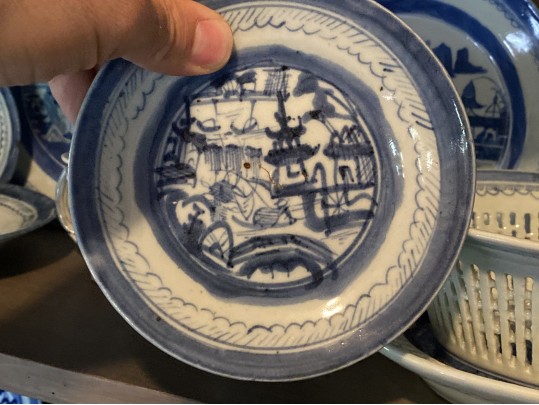 Collection Of Fifty-two Pieces Of Chinese Export Blue And White Porcelain