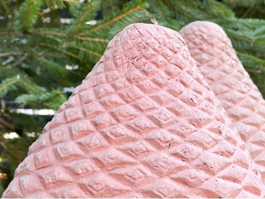 Three Terracotta Finials