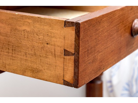 American Sheridan Cherry Single Drawer Work Stand, Ca. 1830-50 