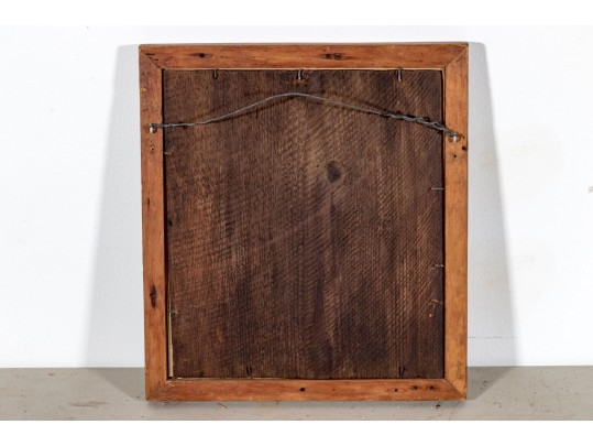 American School, Watercolor Of A Woman In Blue Dress Ca. 1840-60