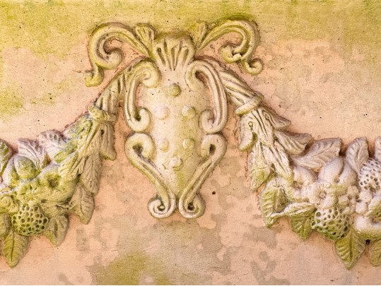 Pair Of Cast Stone Garden Planters