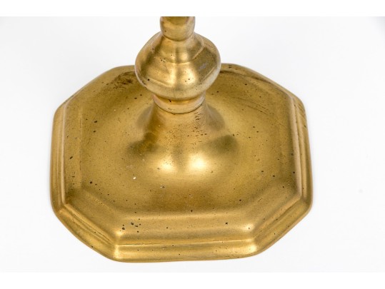 Pair Of Antique Brass Candlesticks