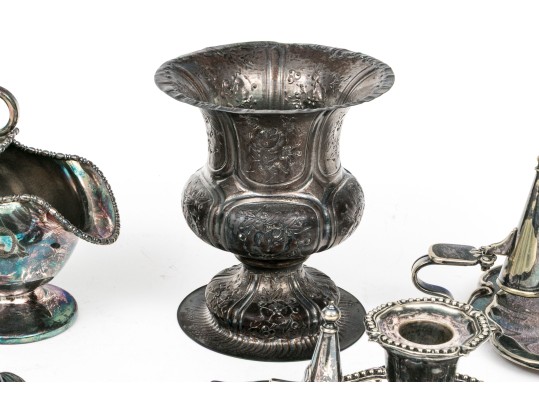 Group Of Five Silver Plated Wares