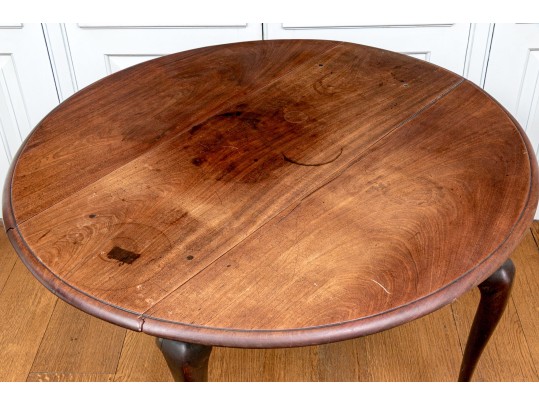 American Chippendale Mahogany Drop Leaf Tea Table, Ca. 1860-80