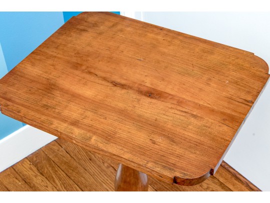 American Late Federal Well Figured Candle Stand, Ca. 1820-40, Probably Connecticut