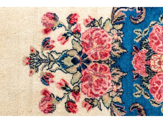 A Fine Persian Hand-Knotted Wool Open Field Kerman Carpet, 13'-9 X 10'-7, Ca. 1940 Or Earlier