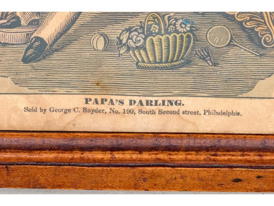 Two Antique 19th C. Hand-colored Prints