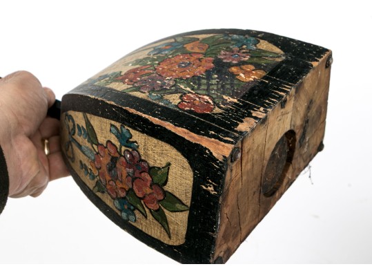 Antique Firkin Bucket With Two Quality Door Stops