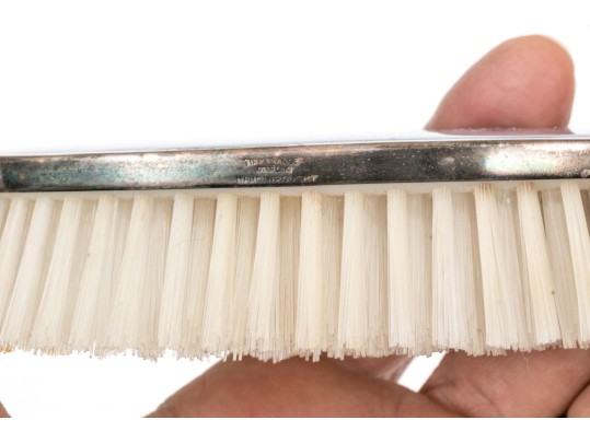 Tiffany & Co Four Piece Guilloche Enameled Sterling Silver Vanity Set