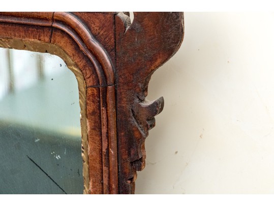 American Chippendale Mahogany Looking Glass, Ca. 1770-90