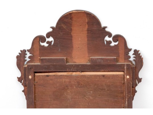 Antique American Mahogany Chippendale Looking Glass, 19th Century