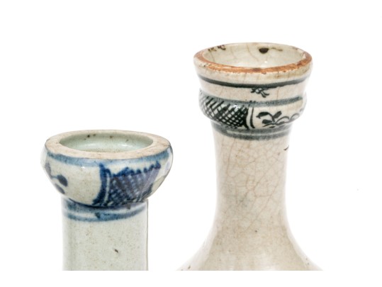 Two 18th-19th C. Chinese Export Porcelain Guglets