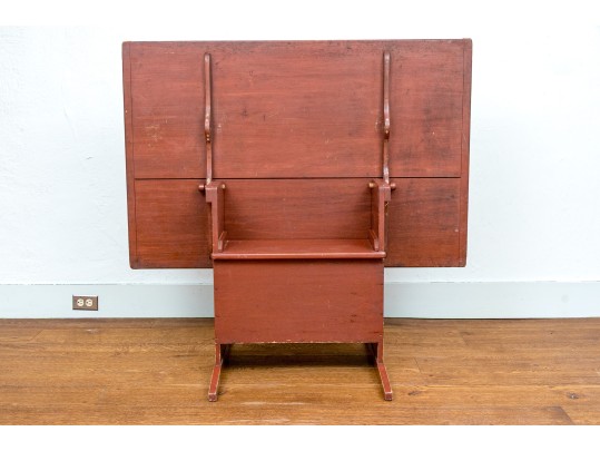 Antique American Painted Hutch Table