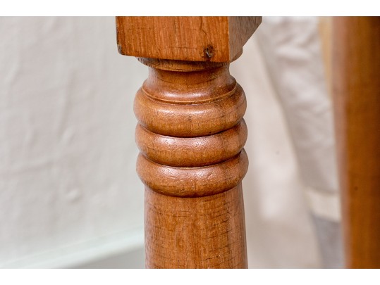 American Sheridan Cherry & Walnut Work Stand, Ca. 1830-50