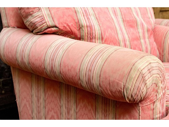 Pair Of Upholstered Down Blend Club Chairs