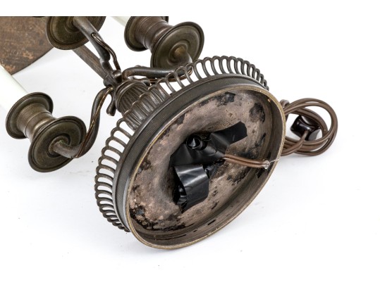 Antique Tole Bouillotte Lamp