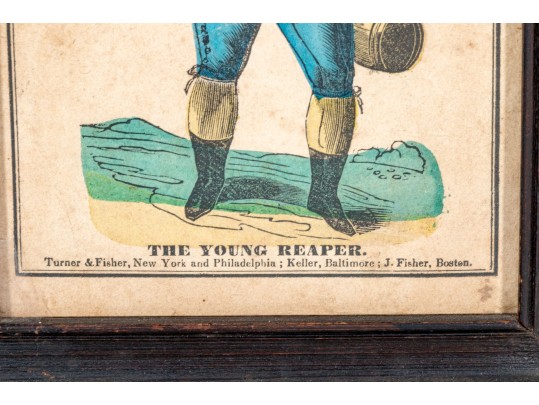 Set Of Two Antique 19th C. Hand-colored Prints