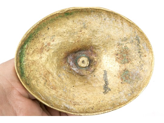 Compatible Set Of Four Antique Brass Candlesticks