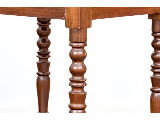 Handsome Pair Of Antique Sheridan Style Side Tables