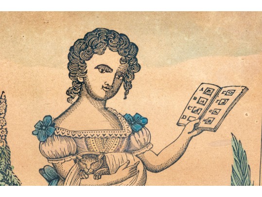 Two Antique 19th C. Hand-colored Prints