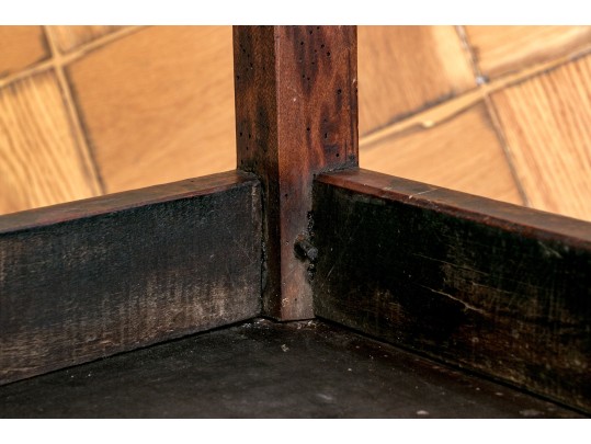 Antique New England Carved Splat Back Side Chair, Ca. 1760-80