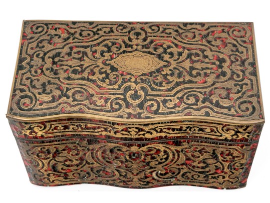 A Fine Louis XVI Boulle Work Tea Caddy, Ca. 1775-1795