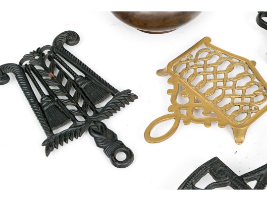 Collection Of Brass And Iron