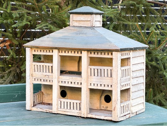 Vintage Hand-Painted Birdhouse