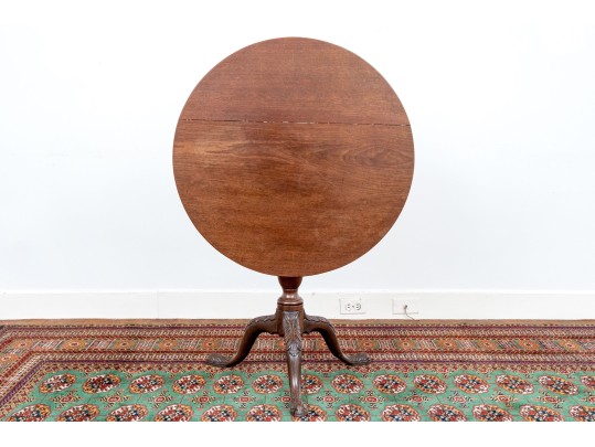 Tilt Top Cherry Tea Table, Probably Pennsylvania, Ca. 1760-90