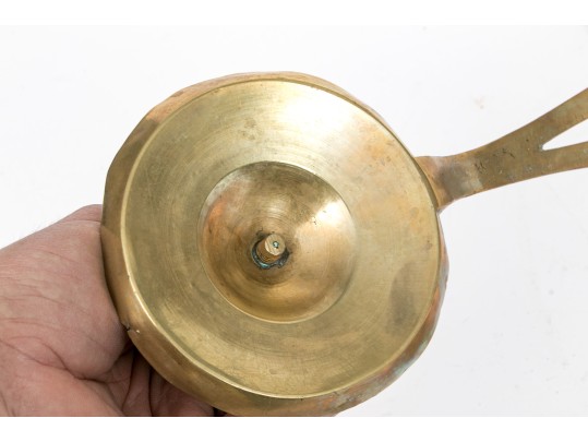 Collection Of Antique Brass Candlesticks