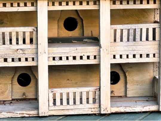 Vintage Hand-Painted Birdhouse