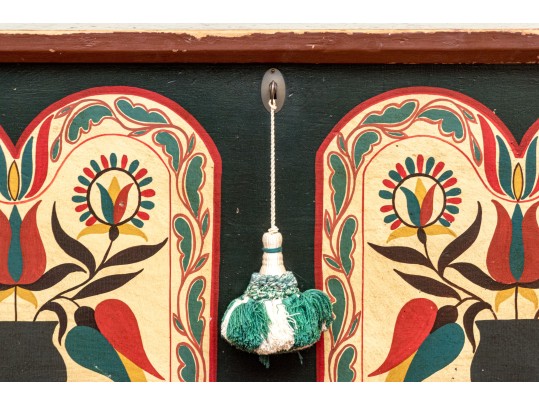 Antique Pennsylvania Dutch Style Painted Blanket Chest, 19th Century