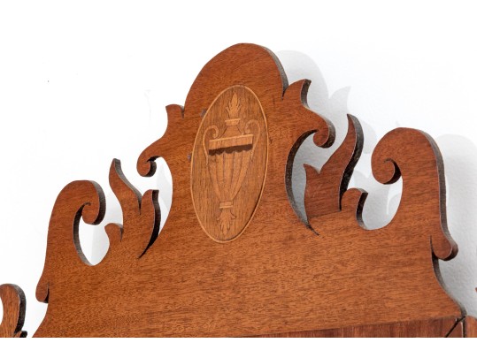 American Chippendale Mahogany Looking Glass, Ca. 1780-1800