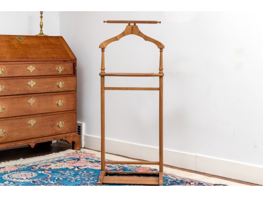 Vintage Solid Maple Valet Stand