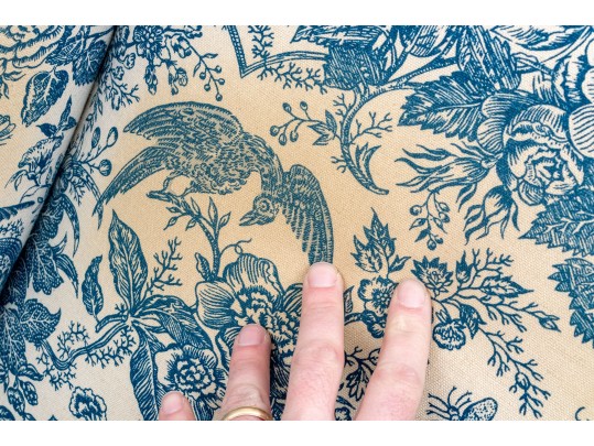 A Fine Pair Of Classic Antique Custom Upholstered Wingback Armchairs