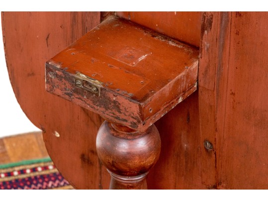 American Late Federal Quatrefoil Form Cherry Tilt-top Candle Stand, Ca. 1810-30